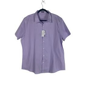 NWT Mens Coof Andy Purple collared dress T-shirt  size 2XL